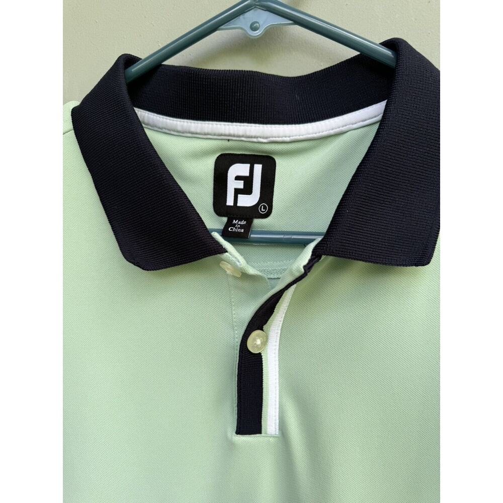 Footjoy Solid Stretch Pique With Stripe Placket K… - image 2